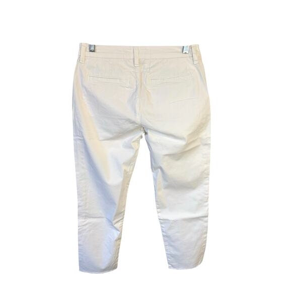 FRANK & EILEEN NWOT Wicklow Crop Italian Chinos Chalk White Sz 0 Cotton Blend - Picture 5 of 8
